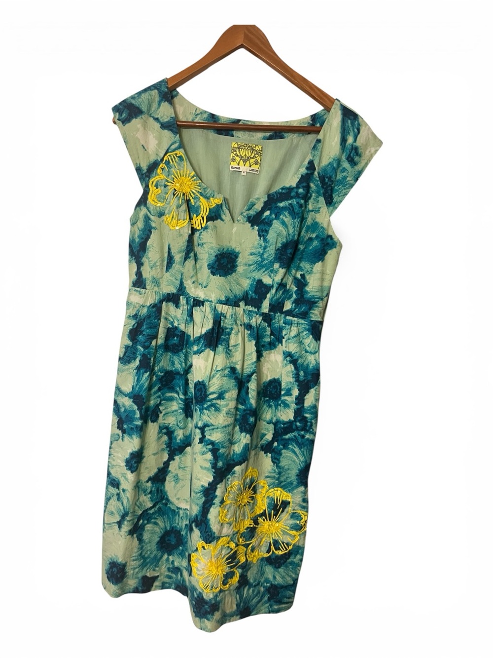 Anthropologie Floreat knotted poppies dress - Picture 2 of 5